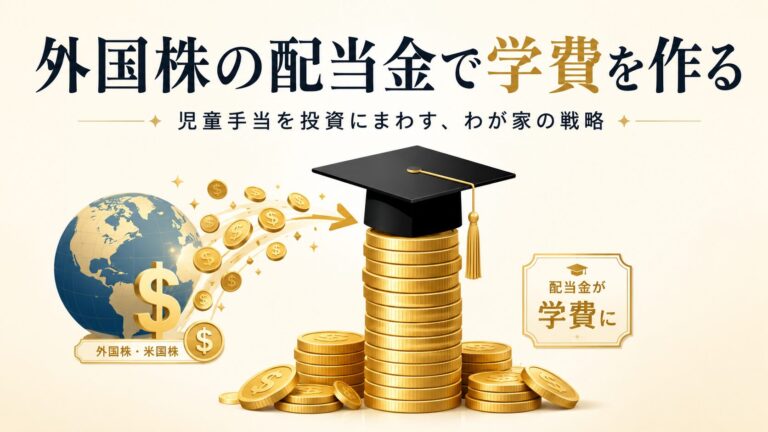 児童手当を投資して学費を作る