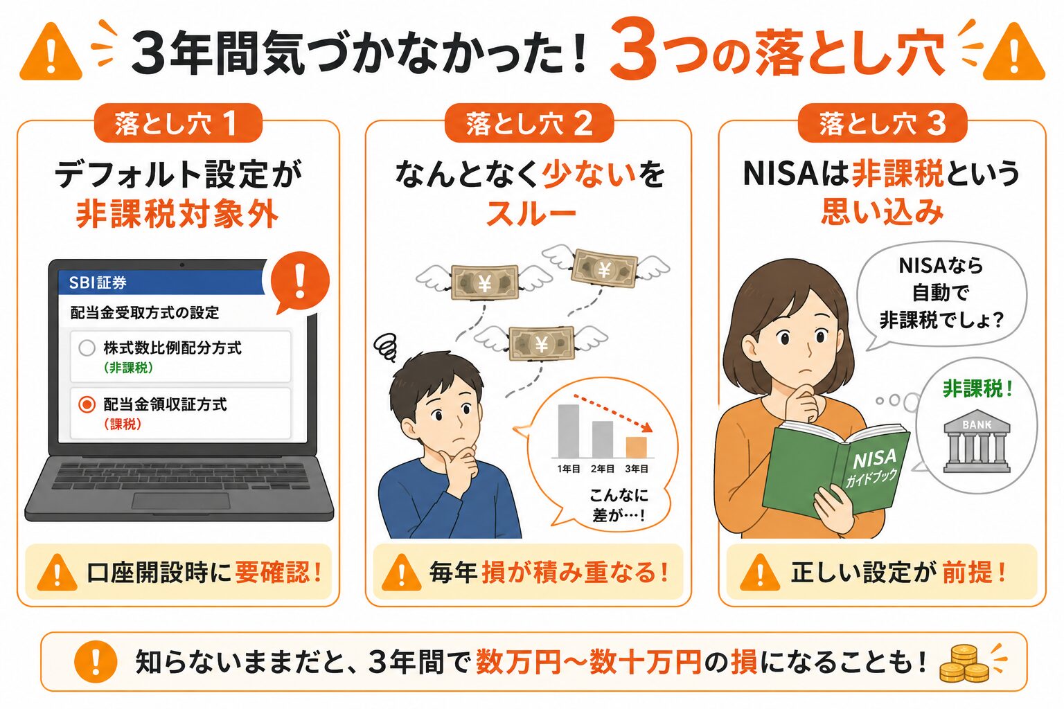 3つの落とし穴